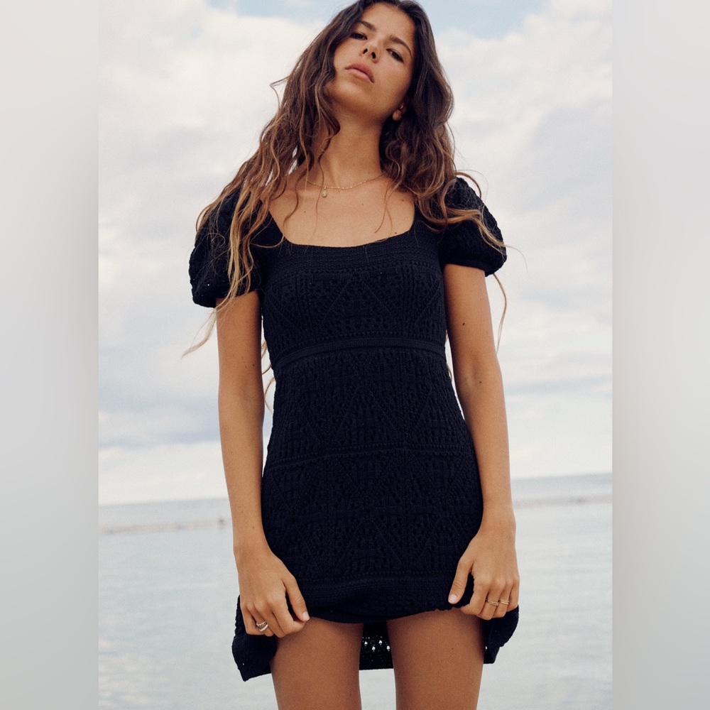 Zara Crochet Knit Dress